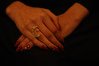 The Selene Crescent Ring