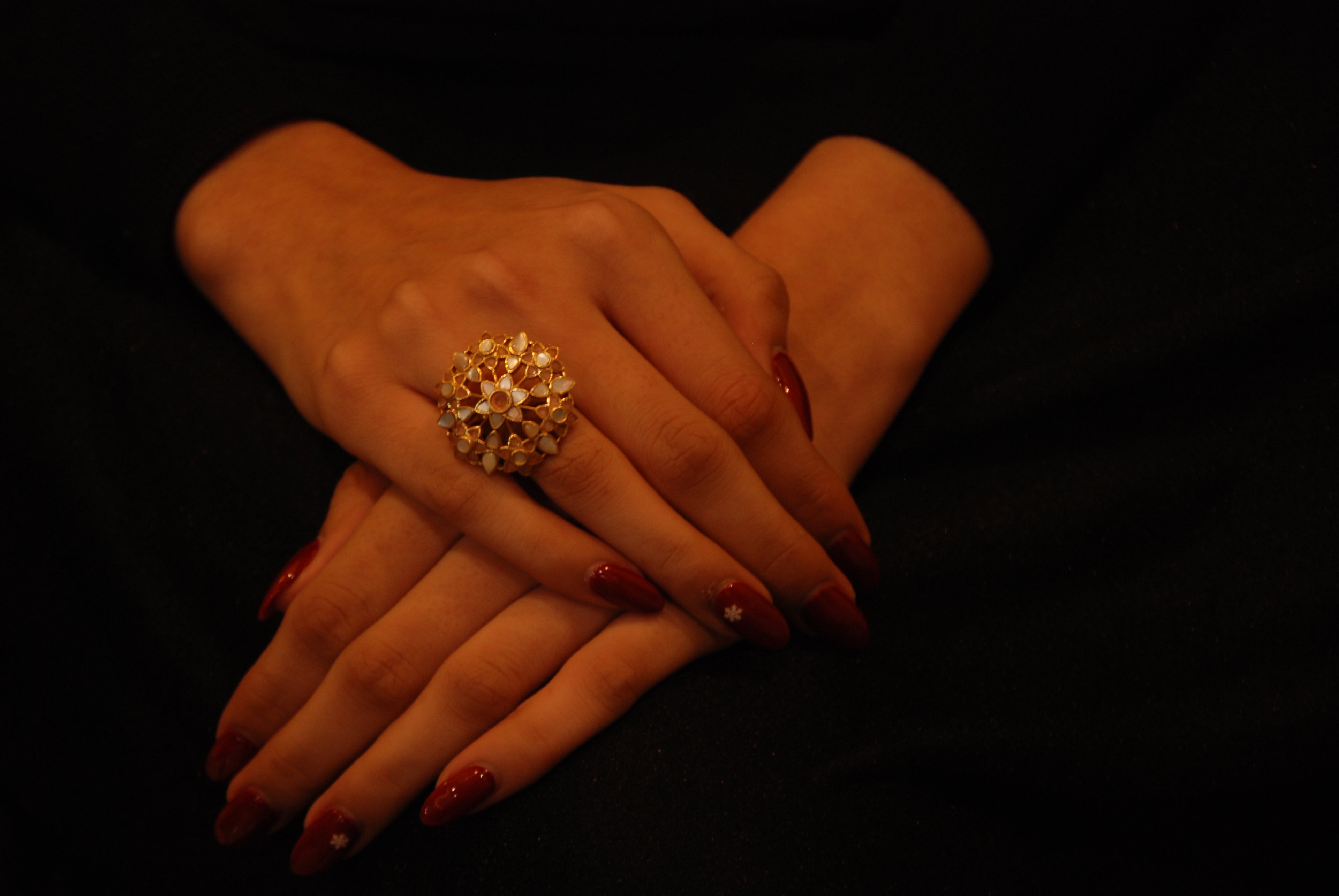 The Mayura Petal Ring