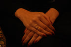The Tara-Kanti Hammered Crescent Ring