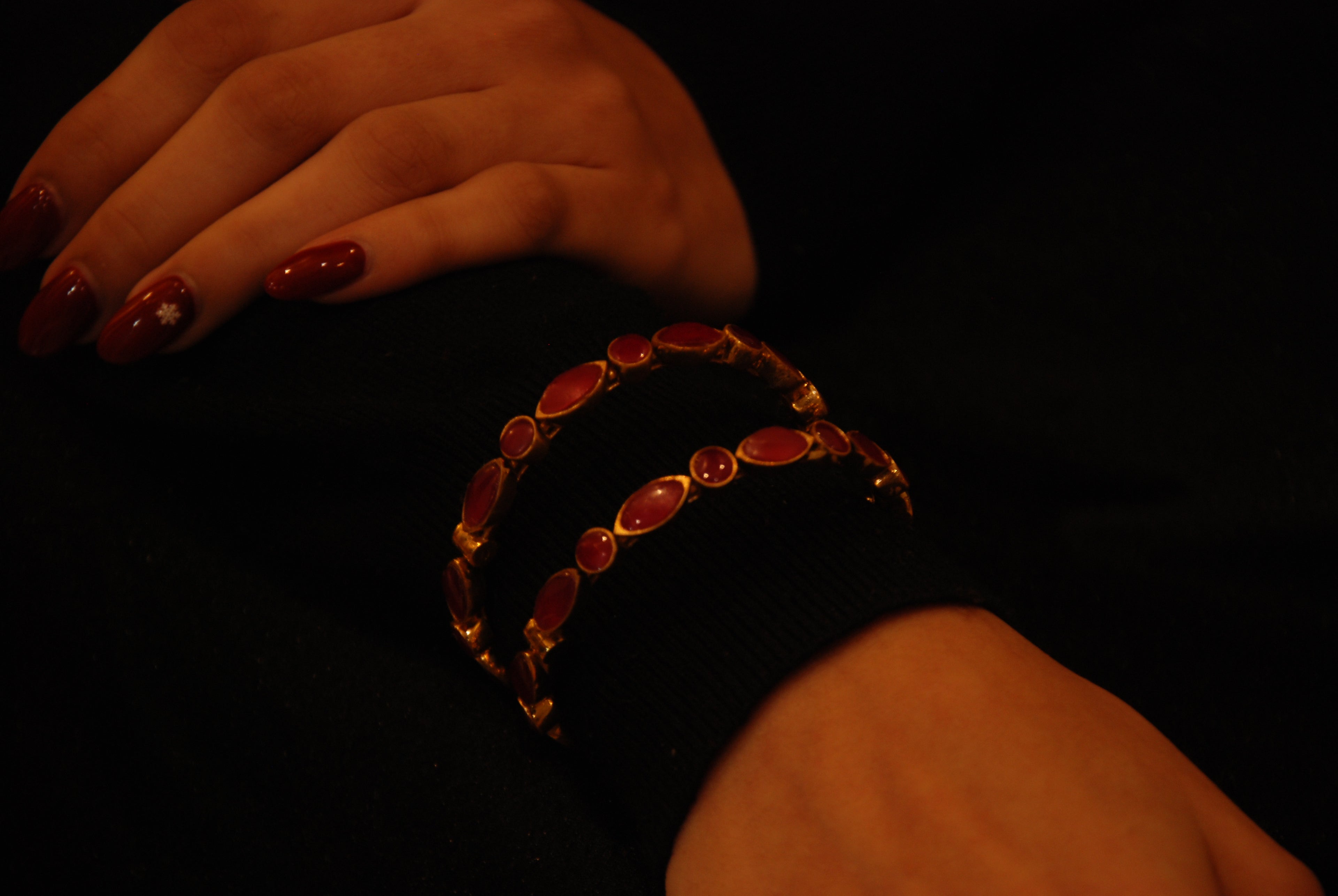The Gul-e-Ruby Marquise Bangle