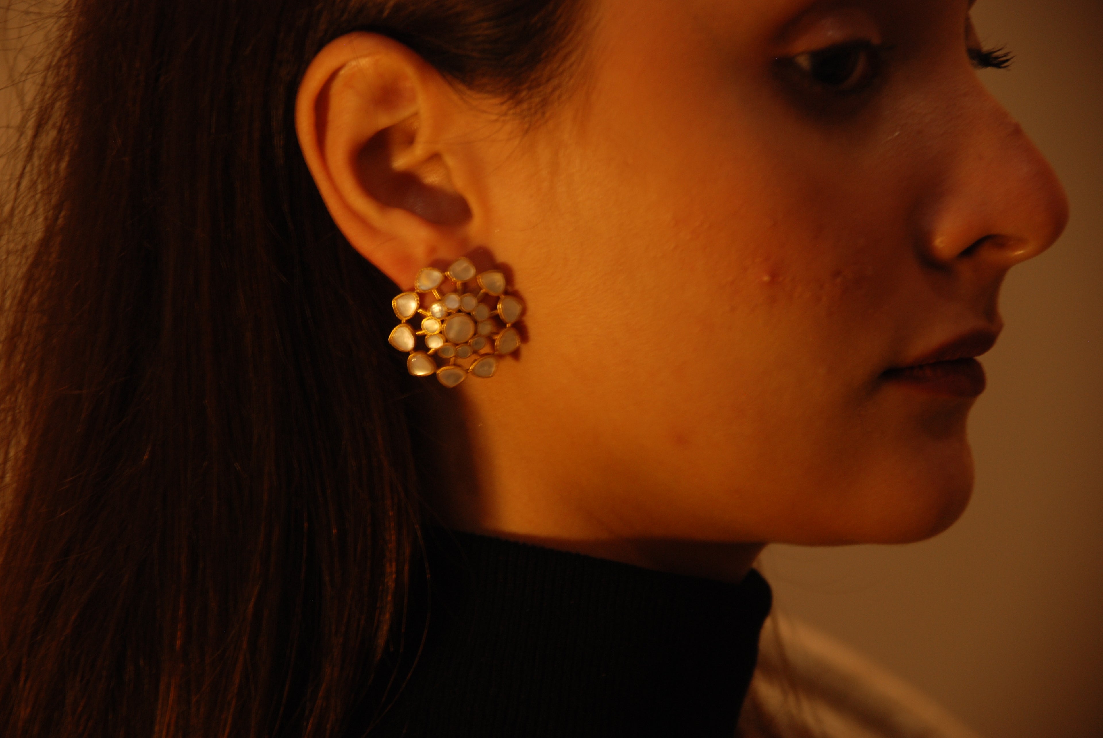 The Gul-e-Moti Bloom Studs
