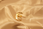 The Selene Crescent Ring