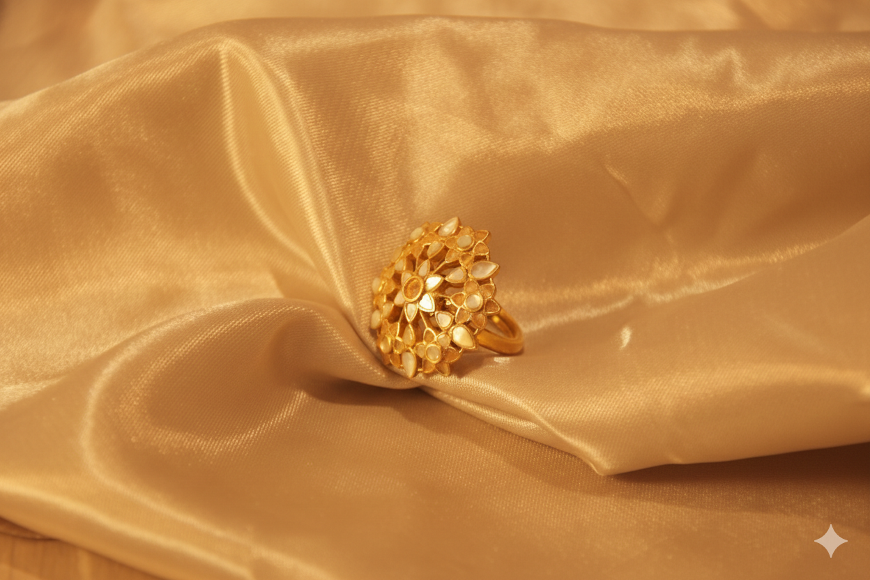 The Mayura Petal Ring