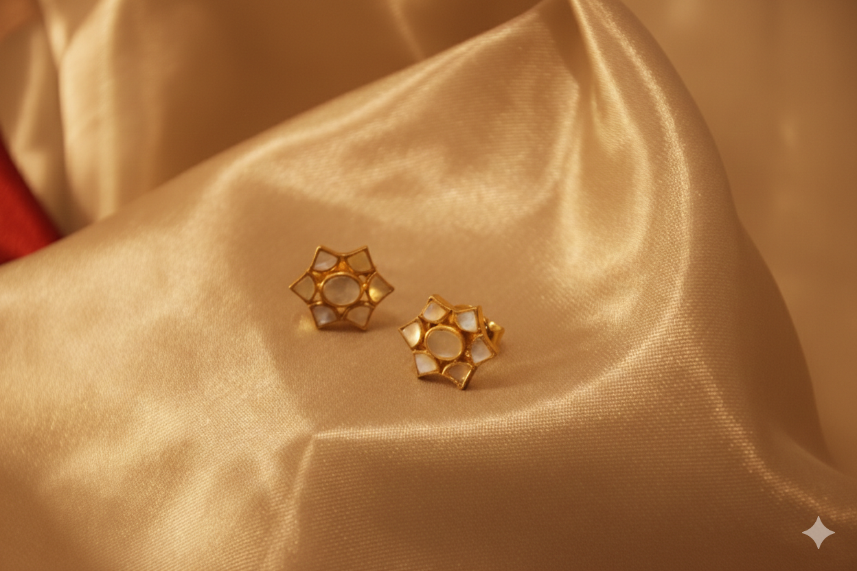 The Sitara-e-Moti Star Studs