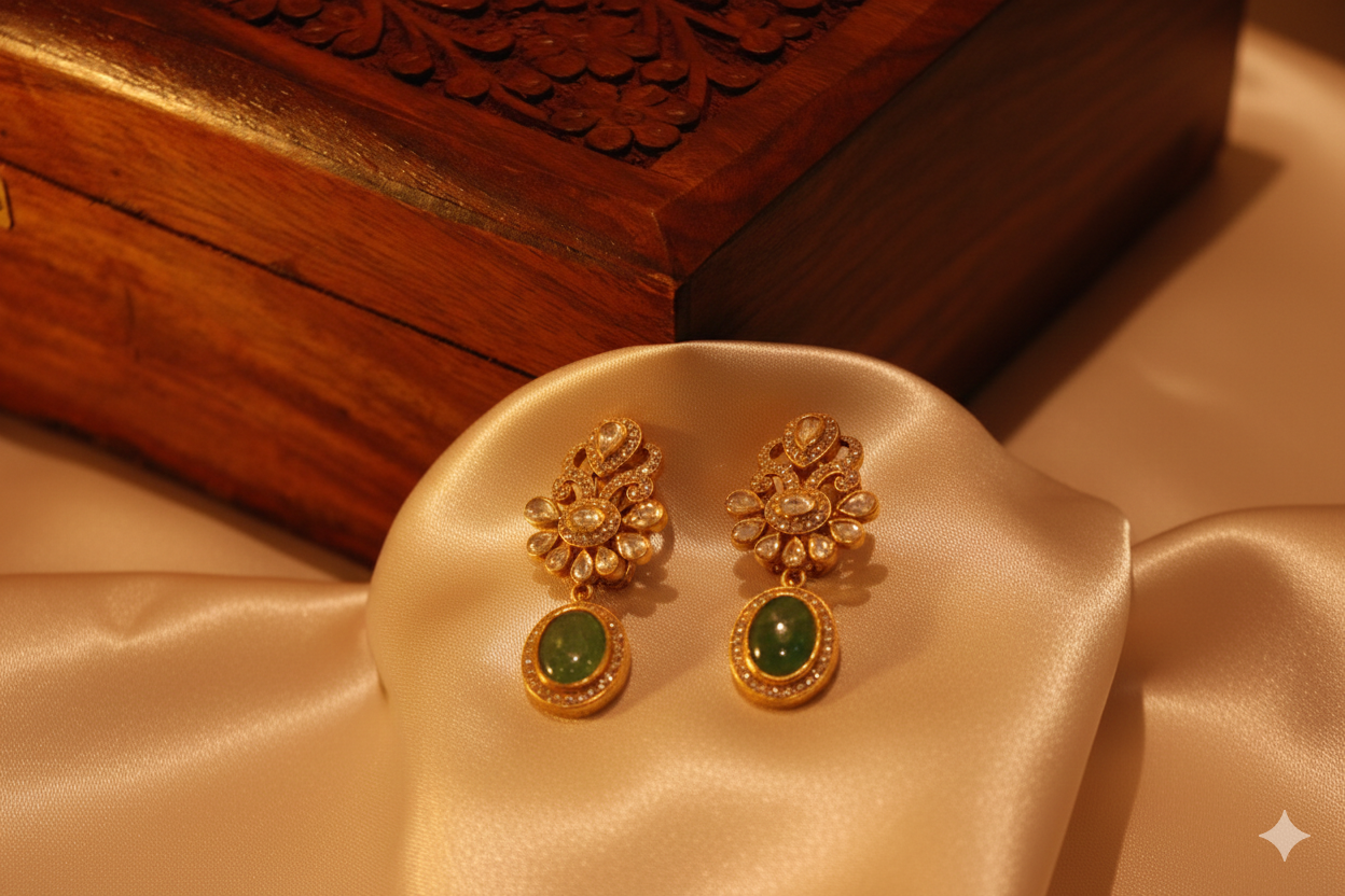 The Zamurrud Bagh Drop Earrings