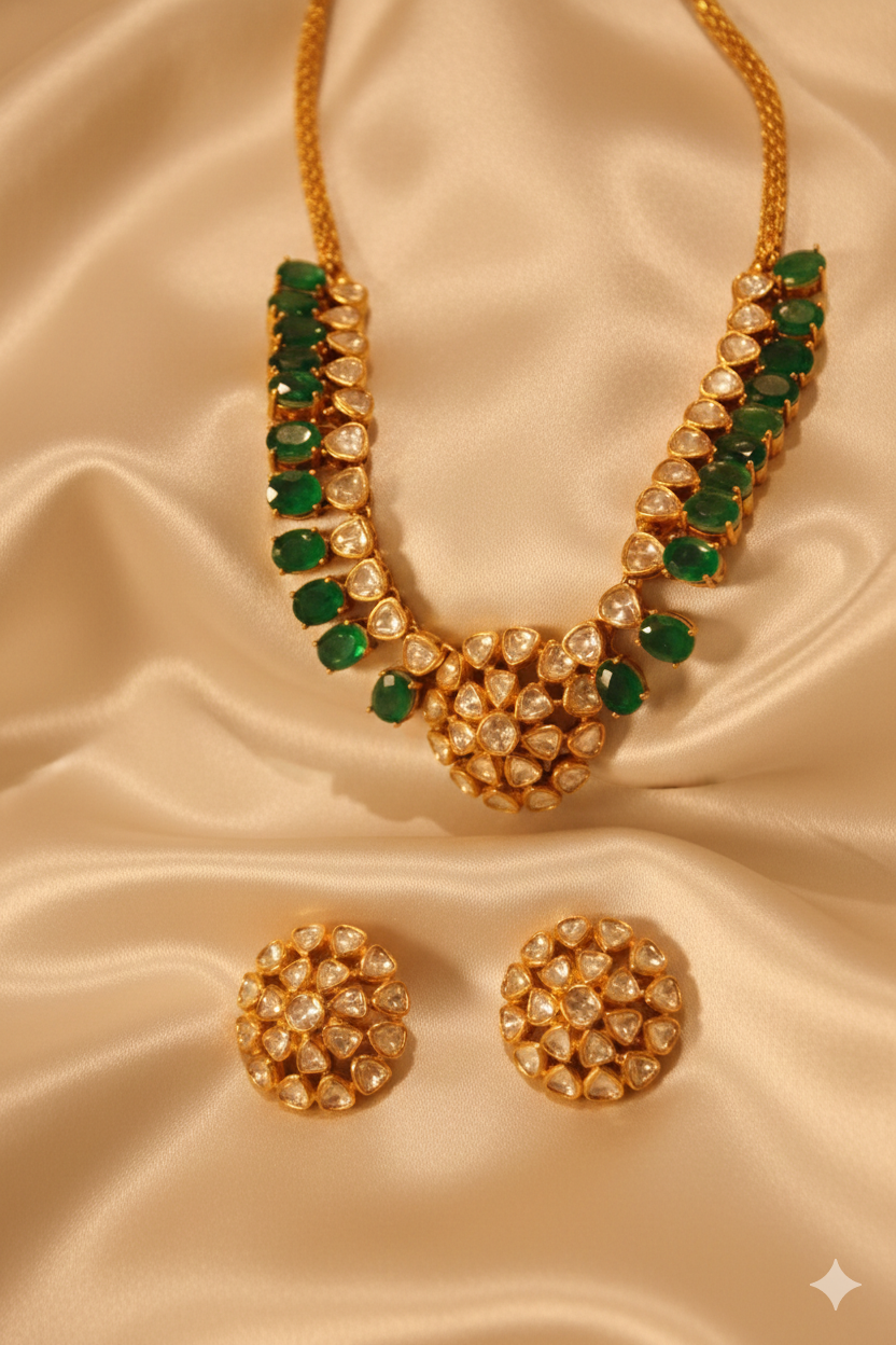 The Emerald Vatika Grand Bib Set