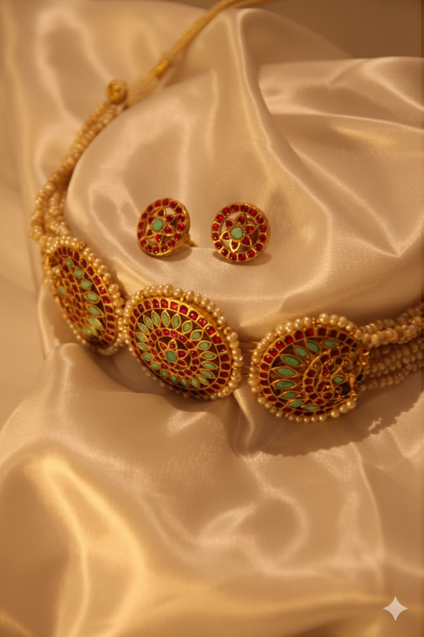 The Gulistan Turquoise Choker Set