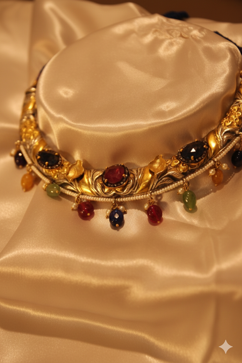 The Rang-Mahal Navaratna Neck Piece