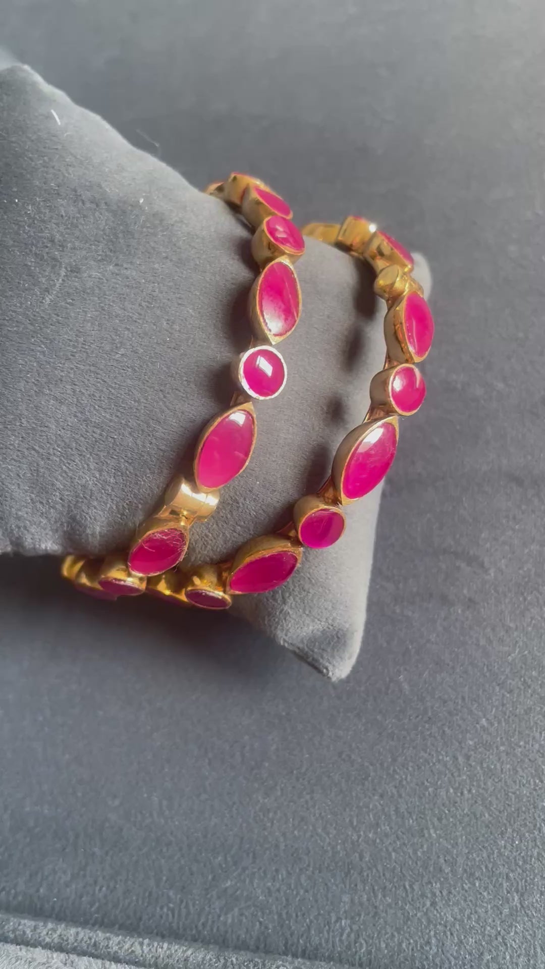 The Gul-e-Ruby Marquise Bangle