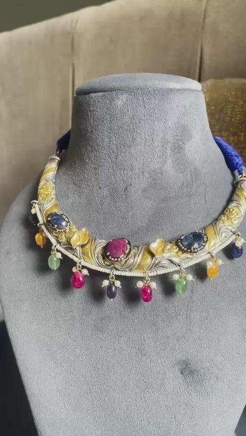 The Rang-Mahal Navaratna Neck Piece