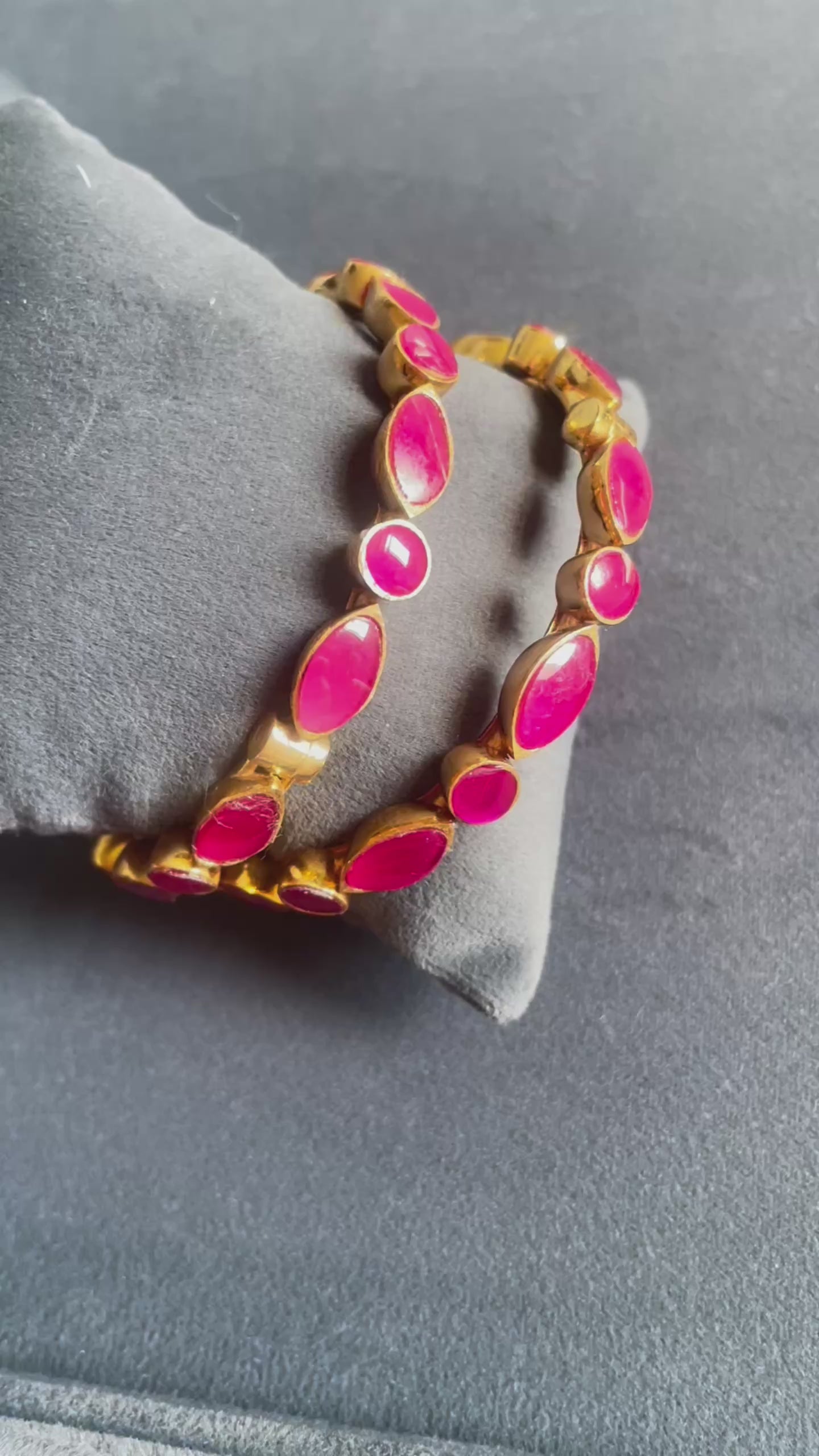 The Gul-e-Ruby Marquise Bangle