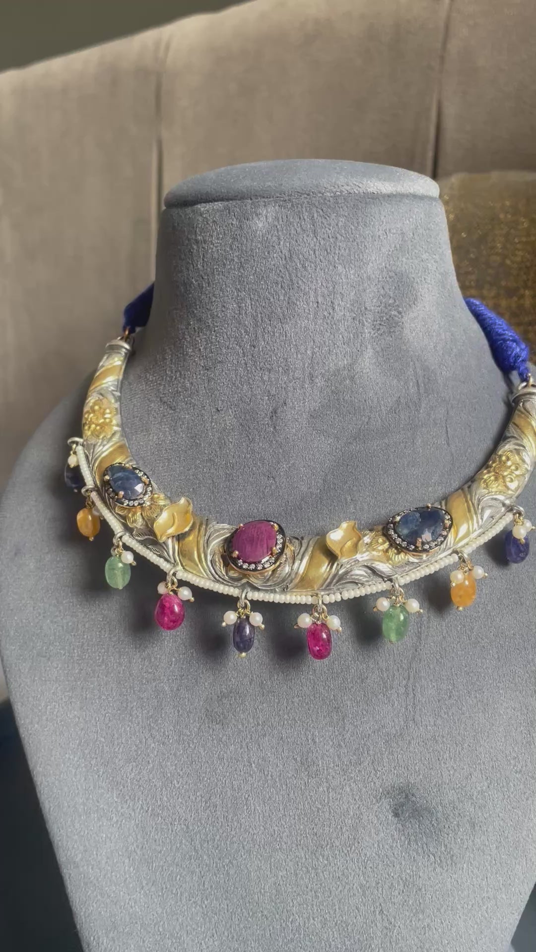 The Rang-Mahal Navaratna Neck Piece